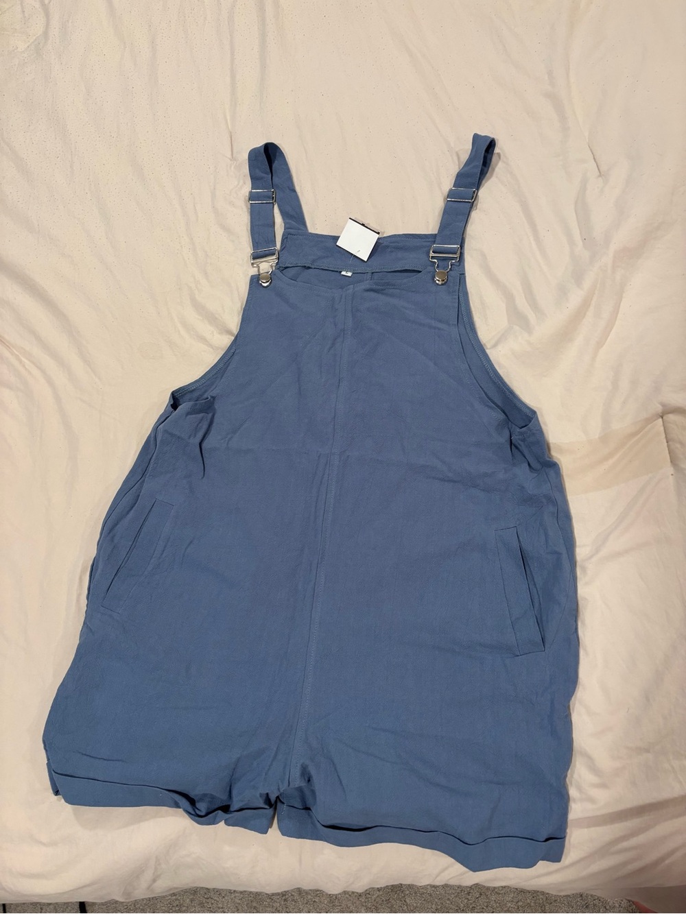 Women’s Blue Short Overalls